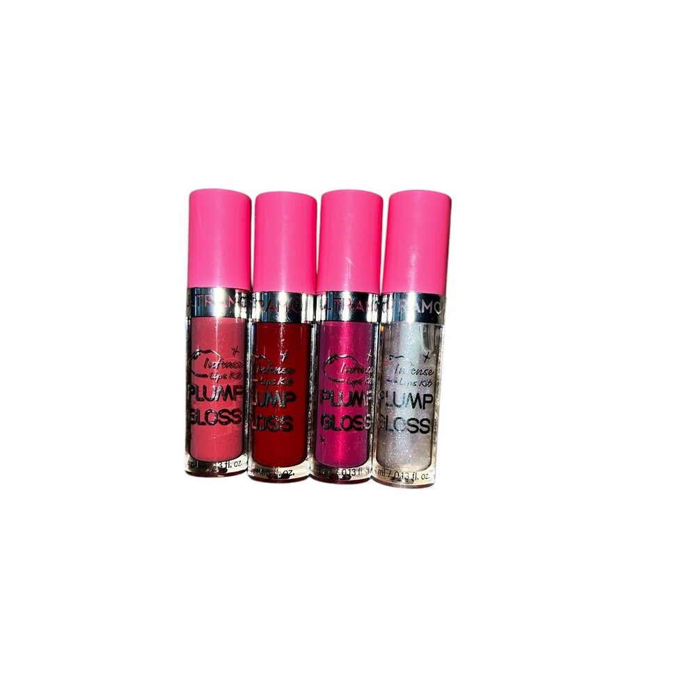 Ultramo Lot Of 4 Intense Lips Kit Plump Gloss Lipgloss